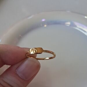 Gorjana Gold Initial Ring - B / Q